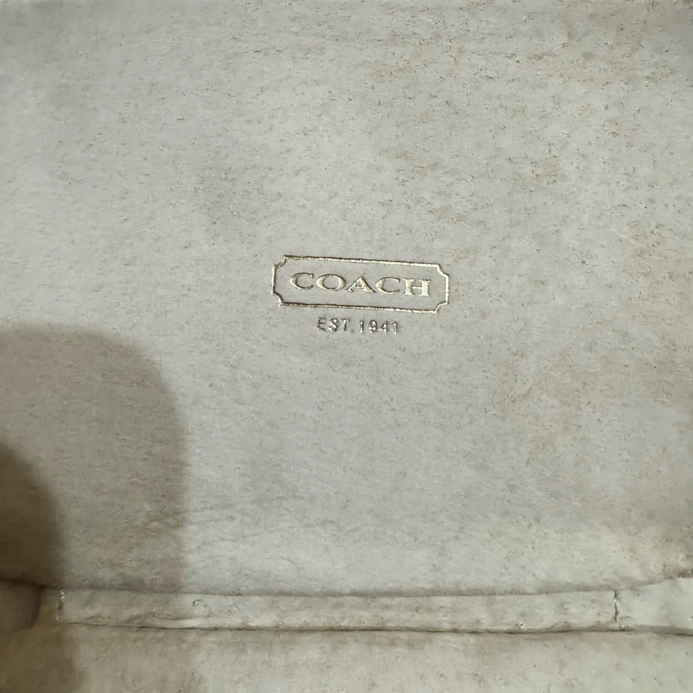 Coach 603336 Satin Jewelry Travel Case Purple EUC